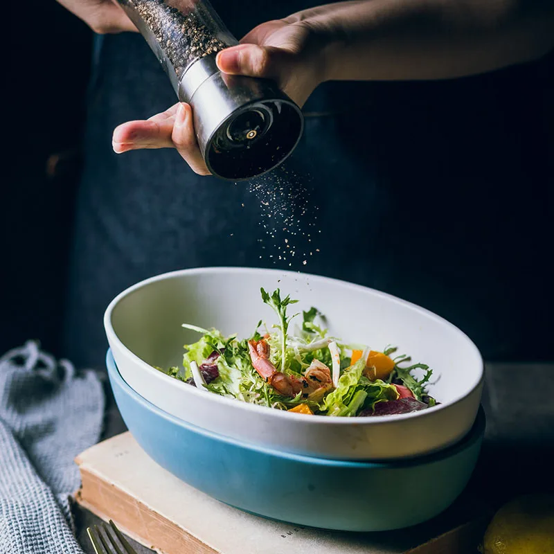 Gweat Creative American Style Ceramic Bowl Retro Tableware Noodles Fruit Salad Ramen Soup Large Bowl Color : 3 Gweat Creative American Style Ceramic Bowl Retro Tableware Noodles Fruit Salad Ramen Soup Large Bowl Color : 3