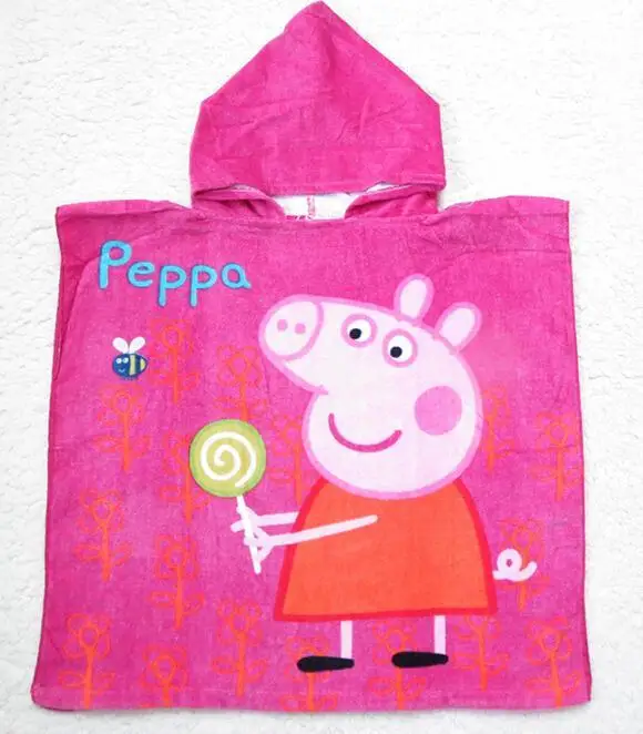 peppa hooded towel