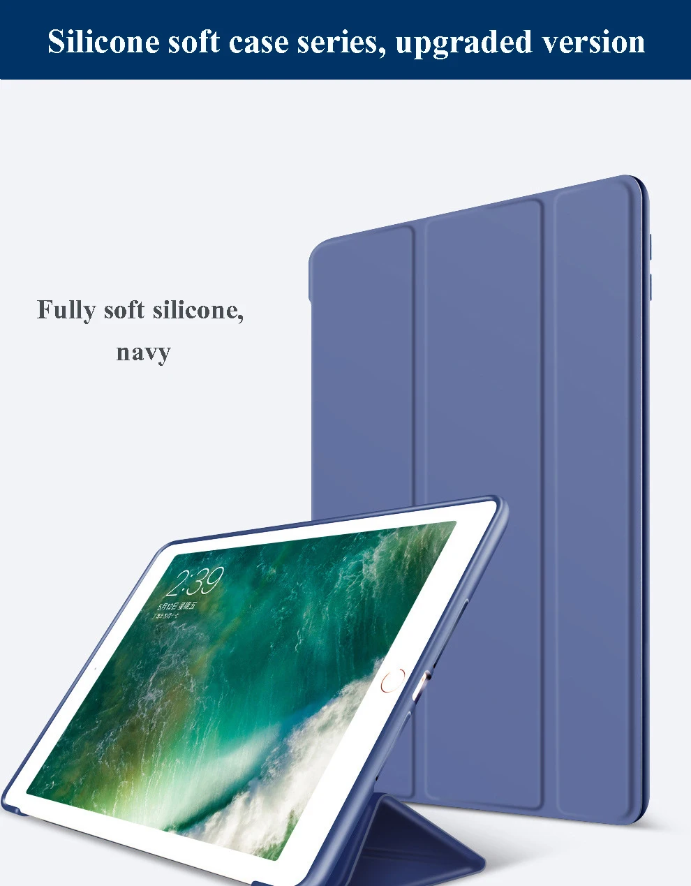 

HX Long-awaited full soft case high quality Ipad Tablet Leather Case Silicone Case