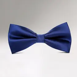 2017, Новая мода Для мужчин мужские галстуки для свадьбы двойной ткани Темно-синие Боути клуб банкетный Юбилей бабочка галстук с подарочной