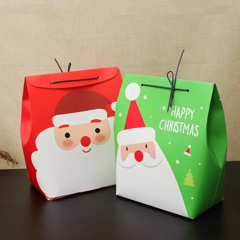 

10 Pcs/lot Large Paper Christmas Gift Box Clothes Scarf Packing Box Merry Christmas Gift Package Box 18.5*11*25cm