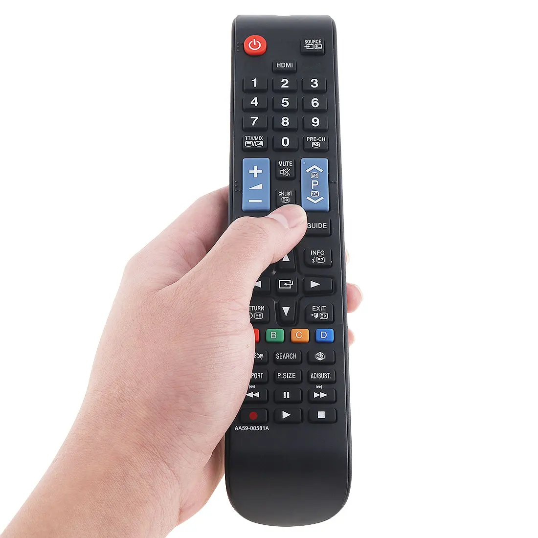 

Replacement TV Remote Control Support 2xAAA Batteries Fit for SAMSUNG AA59-00581A AA59-00582A AA59-00594A 3D Smart Player HDTV