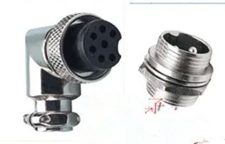 

16m-6d-6b 6 core m16 connector elbow gx16-6 16mm
