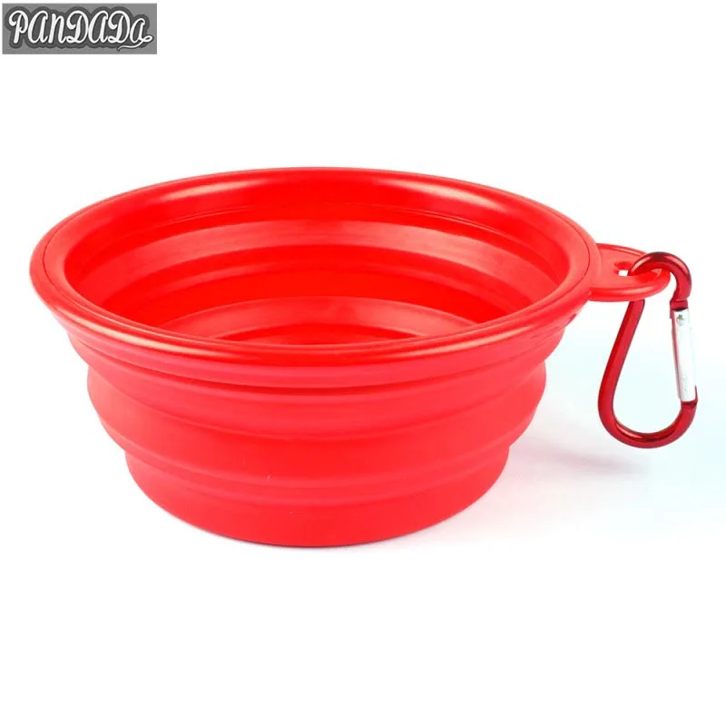 

panDaDa Pet Cat Dog Plates Travel Silicone Folding Plate Bowl Feeder Collapsible Water Dish JP
