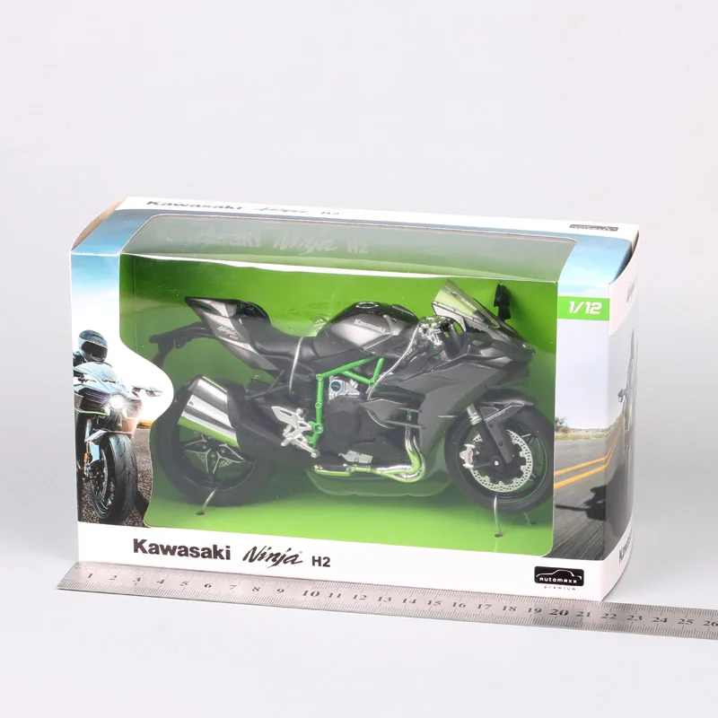 1/12 Automaxx Kawasaki Ninja H2 суперспортивный велосипед H2R масштаб мотоцикл Diecasts& игрушечный Транспорт модель thumbnails для детской коллекции