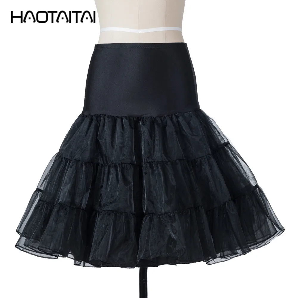 Short Mini Organza Petticoat Black Crinoline Wedding Bridal Petticoat for Elegant Wedding