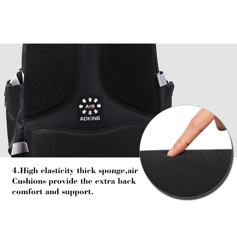 Aoking Мужская тележка рюкзак багажный большая емкость дорожные сумки на колесиках водостойкая простая конструкция переноски рюкзак сумки