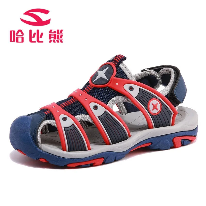 

Children shoes 2018 sandals cut-outs sandals kids Sandals Summer Brand Soft Leather Boys Shoes Kids Fashion girls Beach Sandals