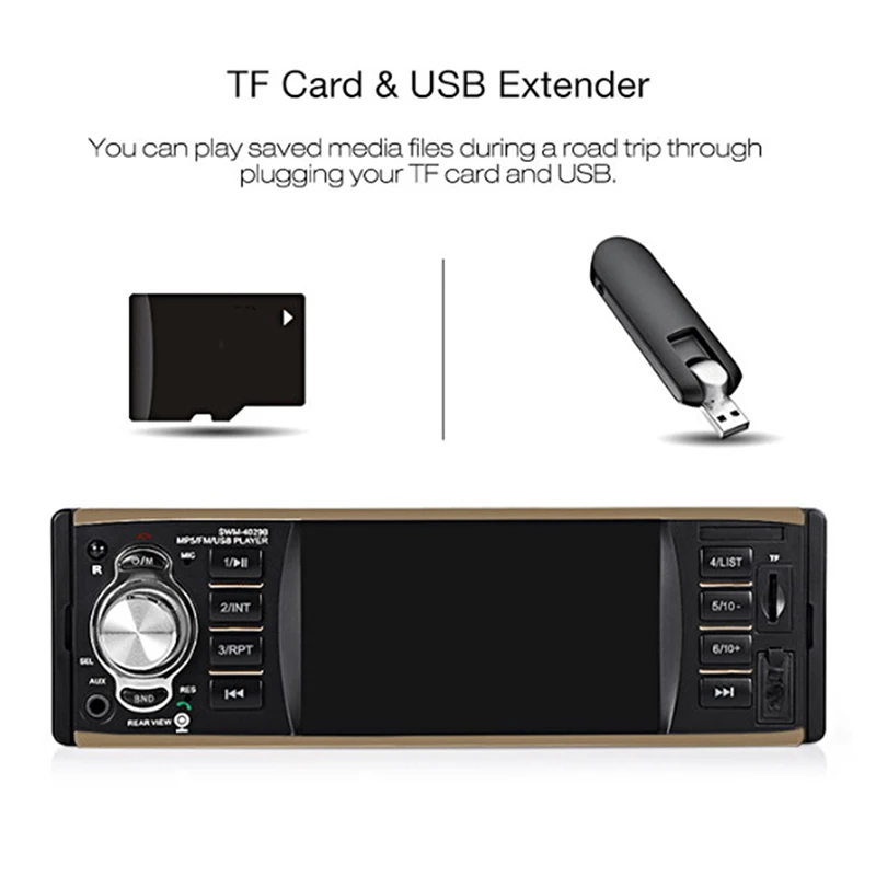 4.1 Inch Single Din Car Stereo MP5 Player With Bluetooth FM Radio Car Audio 4.1 Inch Single Din Car Stereo MP5 Player With Bluetooth FM Radio Car Audio