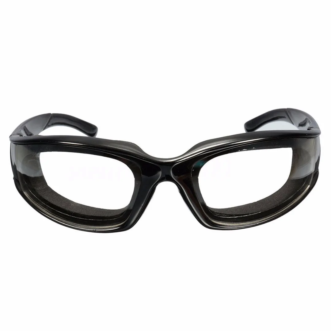 Black Tears Free Onion Goggles Glasses Kitchen Slicing Eye Protect Built In Sponge