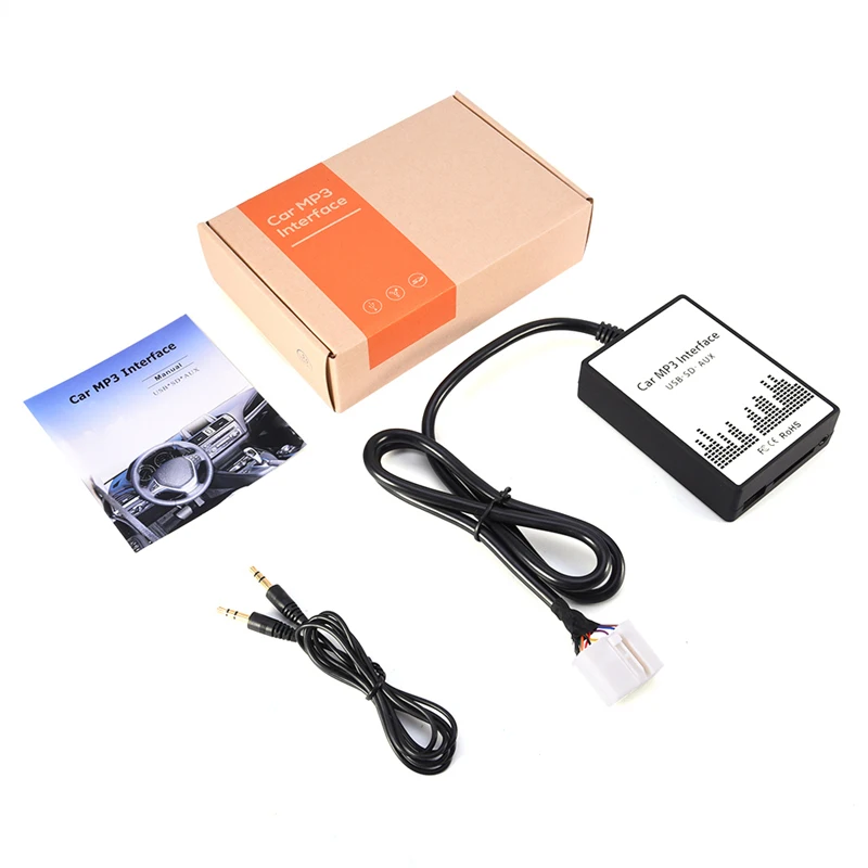 

Newest USB SD AUX Car MP3 Music Player 6+6Pin Adapter CD Changer for Toyota GX470 LS460 LX570 RX300 Interface