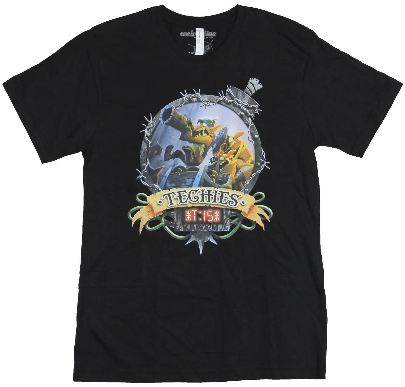  Dota 2 Mens T-Shirt - Techies Kaboom Ornate Circle Portrait Image Cartoon t shirt men Unisex New Fa
