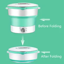 Портативный складной горячий горшок, кухонные горшки, электрическая плита, сковорода, посуда для кухонные сковороды с подогревом, контейнер для еды