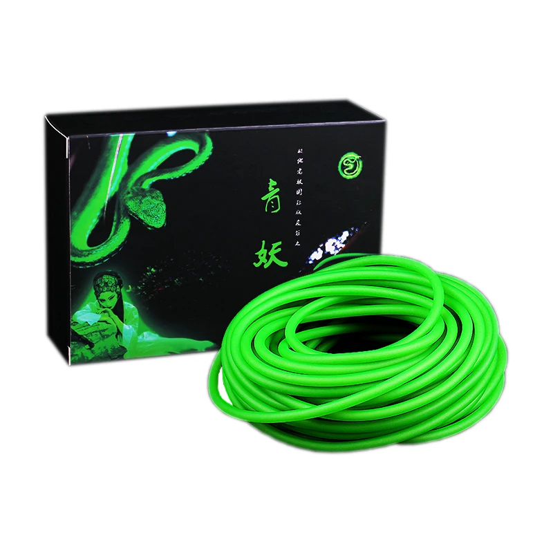 

10m length green Natural Latex Tube Tubing Elastic Bungee Rubber Band for Slingshot outdoor tools