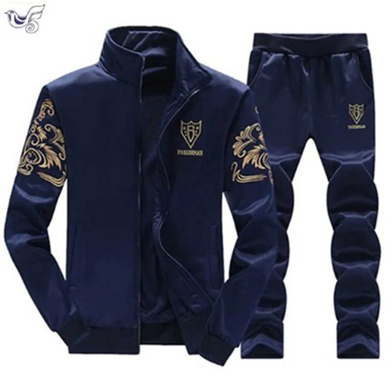 

2018 New fashion men's sets Spring Autumn Tracksuits Men Sweatshirt Jacket Men's Suits Brand Leisure Sportswear Men's Clothing