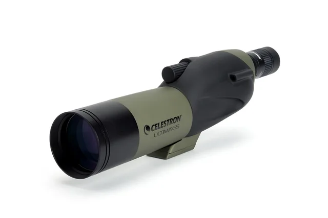 Cheap New CE ULTIMA 18-55x Zoom 65mm Straight Through Viewing Angle Refractor Spotting Scope Multi-Coated optics Waterproof #52249
