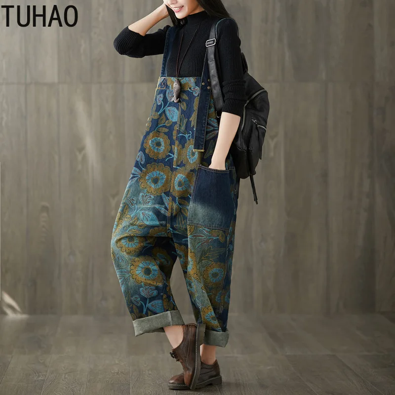 plus denim jumpsuit