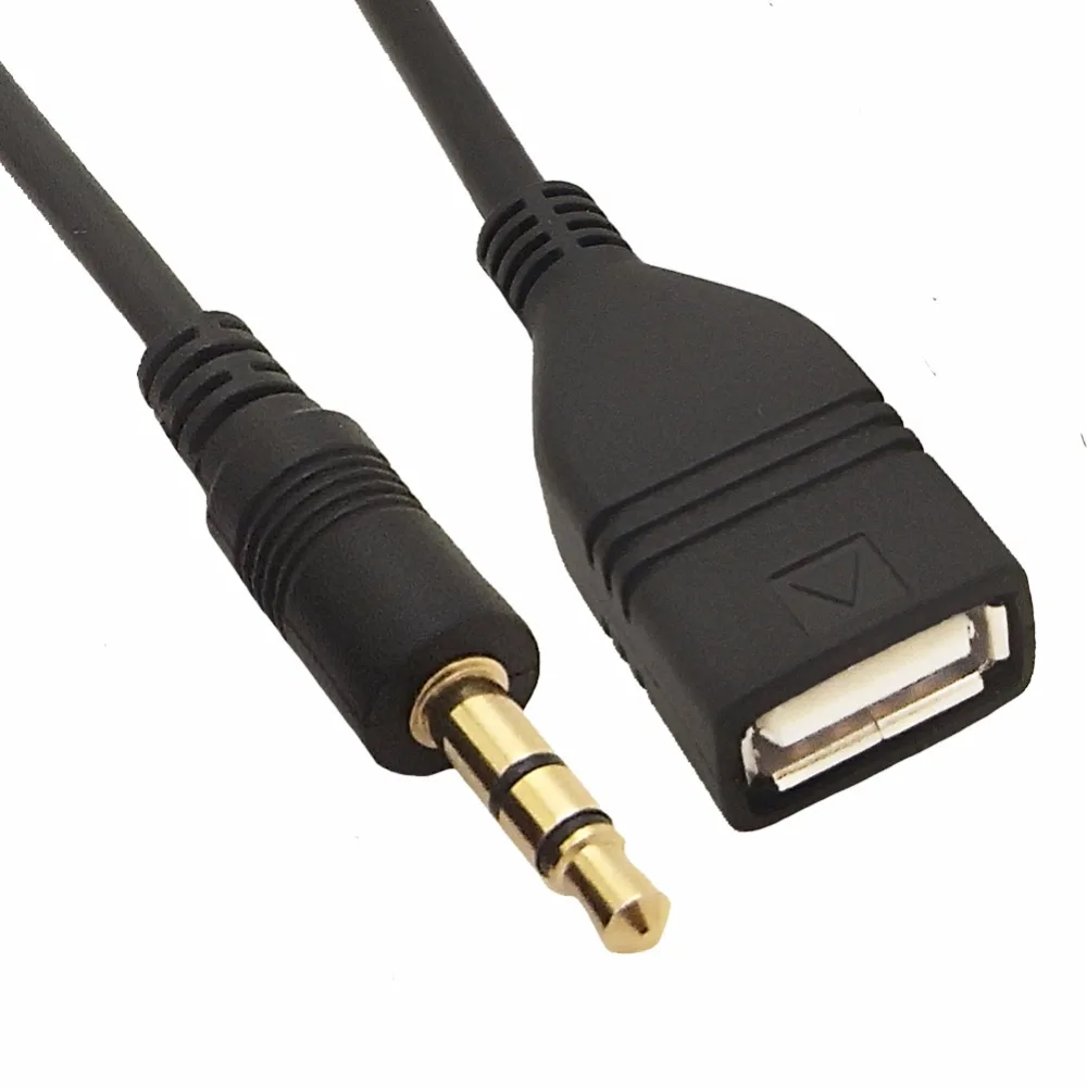 CHELINK медиа в AMI MDI стерео 3 5 мм аудио и флеш накопитель USB с гнездовым адаптером Aux
