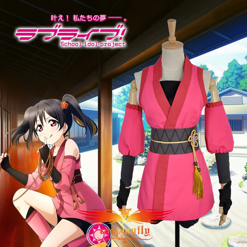 Люблю жить! Непробужденный ниндзя Shinobi Nico Yazawa Косплей Костюм для взрослых женщин