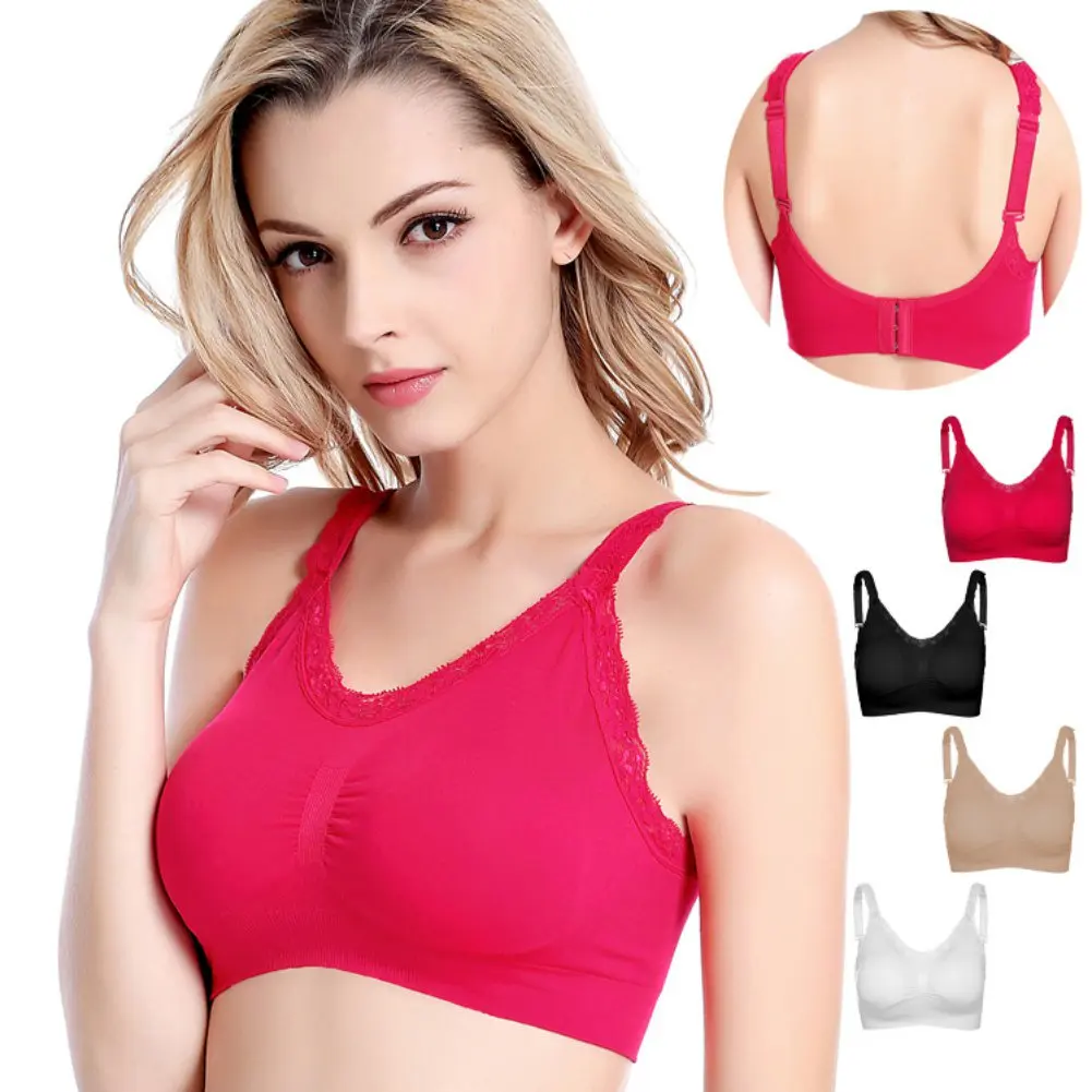 

One Piece Women Bra Sexy Lingerie Solid lace Corset Seamless Bra Wirefree Sleep Bra With Removable Pads New Arrival