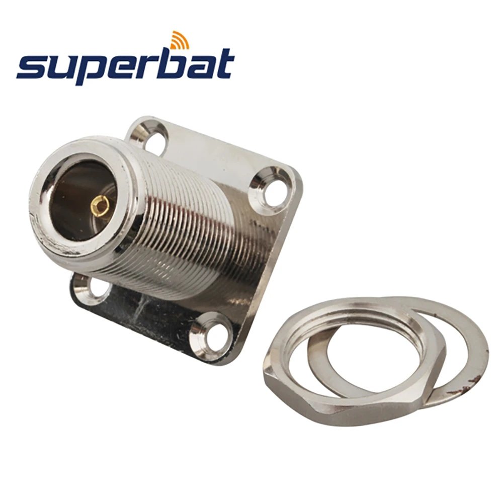Superbat 5pcs SMA-N 어댑터 SMA 잭 N 암 패널 마운트 벌크 헤드 스트레이트 RF 동축 커넥터