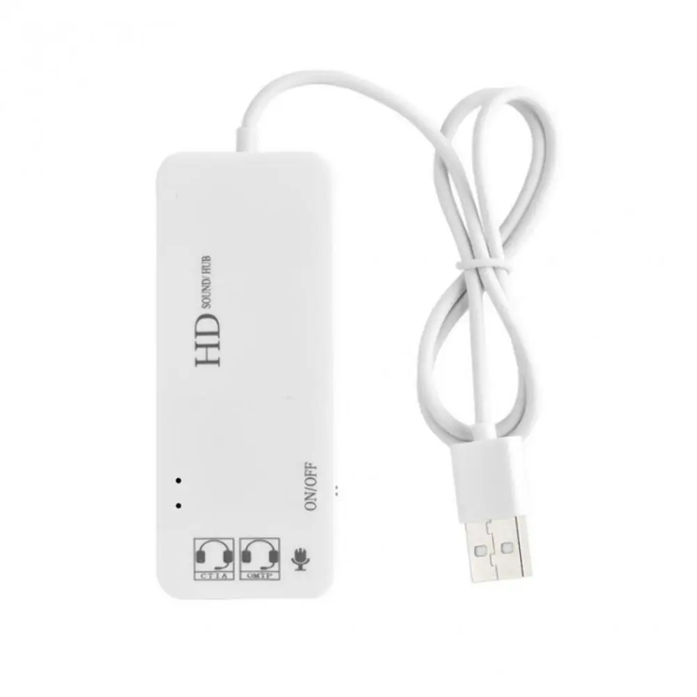 3 Ports USB 2.0 Charger Hub + Stereo Headphone Mic w/ 7.1CH Sound Card Adapter | Компьютеры и офис