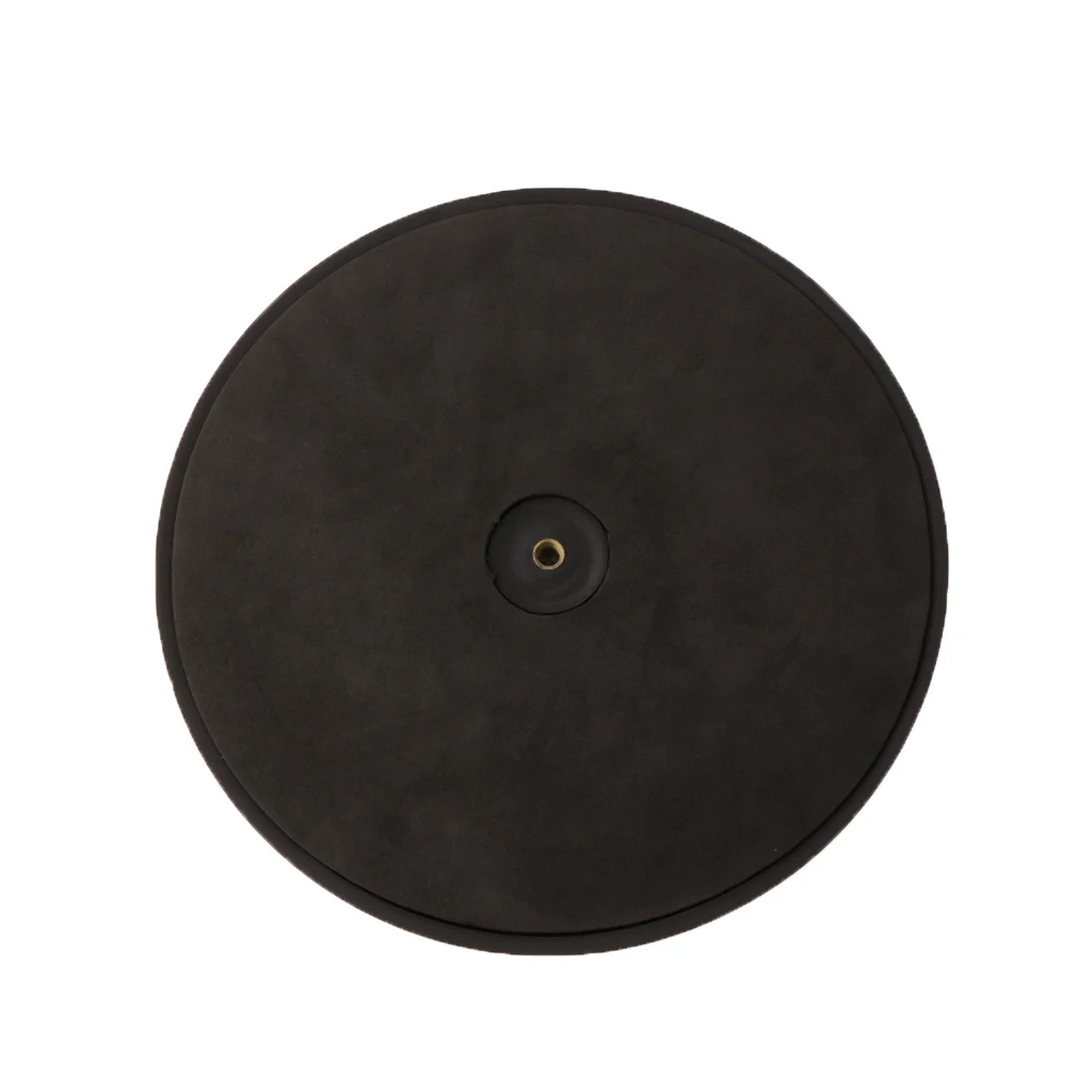 Tooyful Practical Rubber 10inch Dumb Drum Mat Pad Drum Set Mute Percussion Instrument Part for Drummers Students Beginners