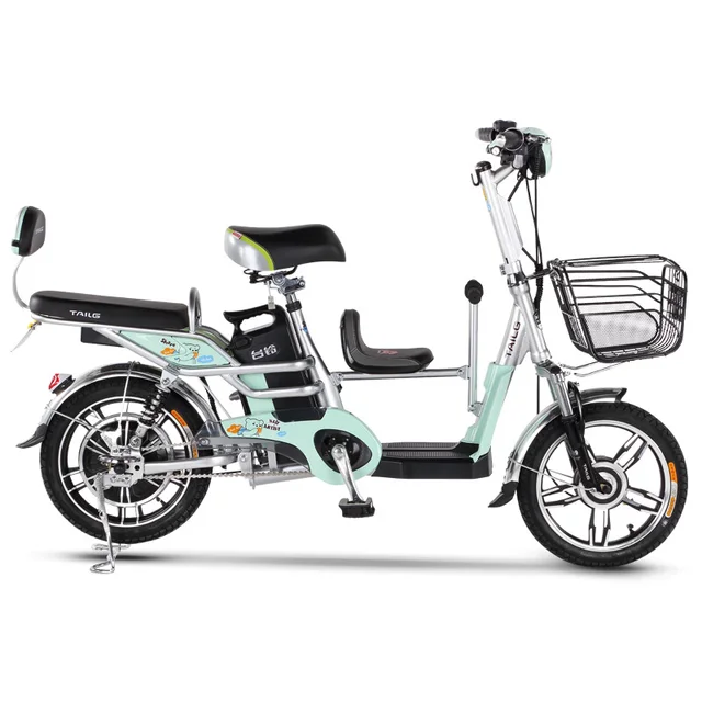 16 inch electric bicycle 48V lithium battery Child seat family child