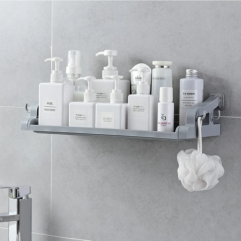 

Bathroom Shelf Adhesive Storage Rack Corner Shower Shelf Kitchen Home Decoration Bathroom Accessories Shower Storage Wall Holder
