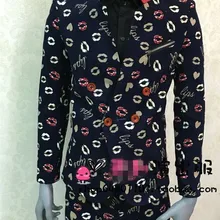 Личность губы Принт ночной клуб певица сценическое шоу тонкие костюмы для выступлений ночной клуб Мужской певица танцор DJ одежда