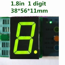 1,8 дюймов 1 бит 7 сегмент зеленый светодио дный Дисплей 1," 1.8in цифровой трубки Пластик металла общим анод катод(Nixie трубки) 3,6 В