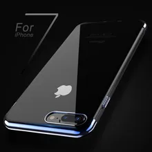 FLOVEME ipone 7 Case Original For iphone 6 6s 7 Plus Case Silicone Frame Transparent Backplane Cover Luxury Slim Phone Shell