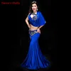 new 2 piece of women luxury oriental costume dance bra panel outside egypt, performance dance show red dress, purple, royal blue ► Photo 3/5