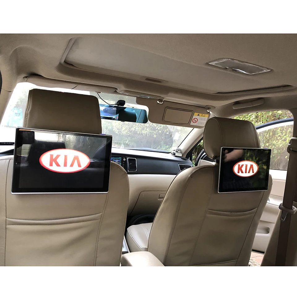

In Car Screen Android Headrest With Monitor For KIA Sportage Borrego Mohave Carens VQ Sorento L 12V TV Monitors 11.8 inch 2PCS