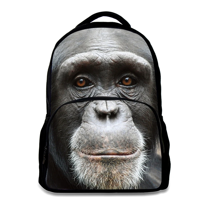 Fashions Bolso escolar portátil de gran capacidad, diseño animal gorila, con compartimento para cuaderno, mochila escolar de animales niños y niñas|Mochilas| - AliExpress