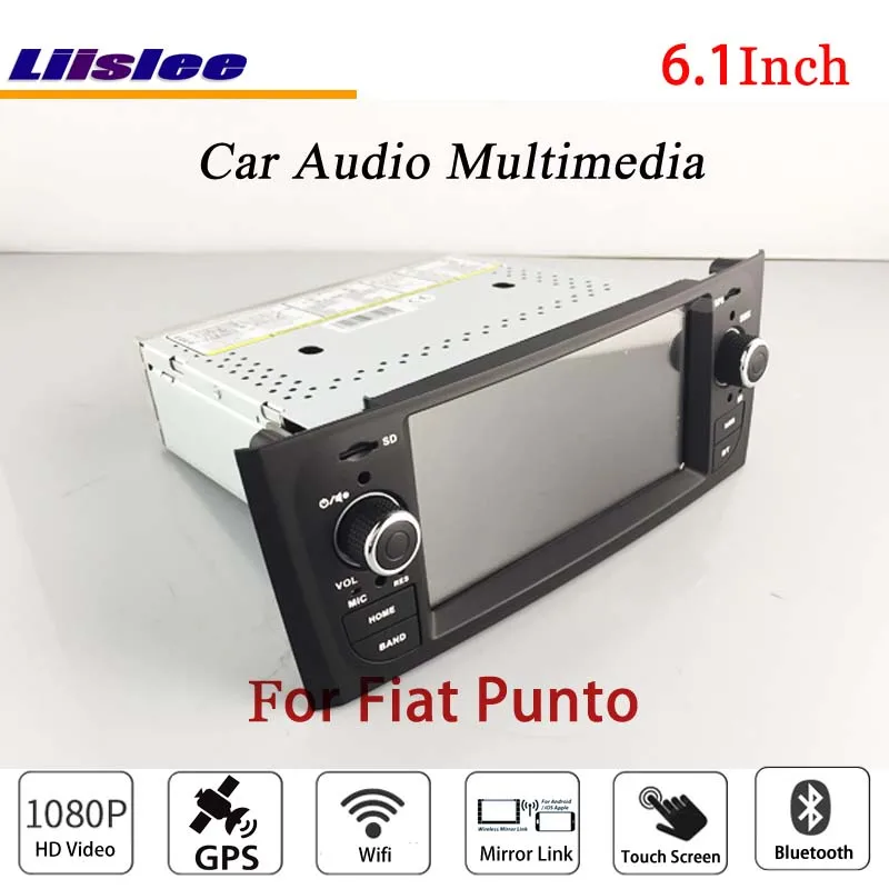 Sale Liislee For Fiat Punto Stereo Radio Audio CD DVD Player Bluetooth Wifi GPS MAP NAV Navigation 1080P System Original NAVI Design 3