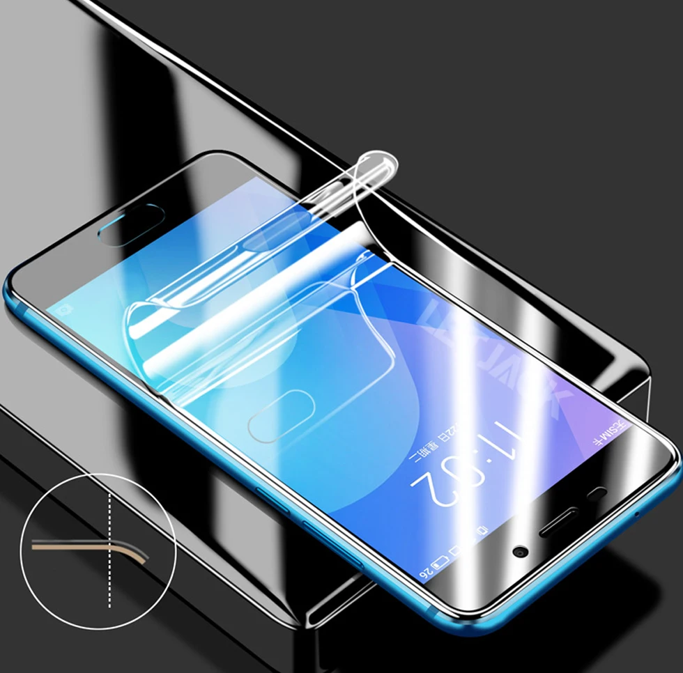 3D изогнутый край Полное покрытие мягкая Гидрогелевая пленка для Meizu M6S M5 M6 Note 8X8 V8 15 16 Plus Защита экрана Защитная не стекло