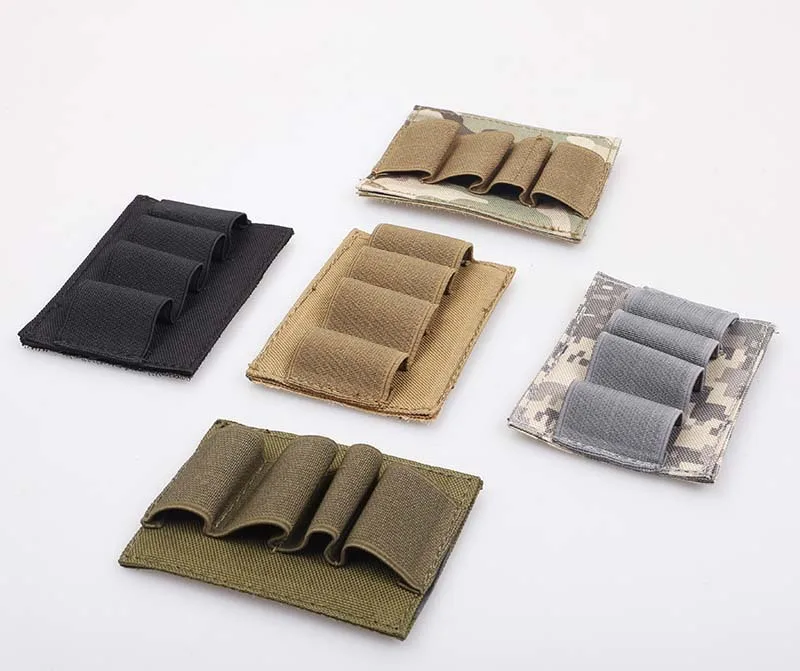 Tactical Hunting 4 Round Shotgun Shell 12 Gauge Ammo Carrier Holder