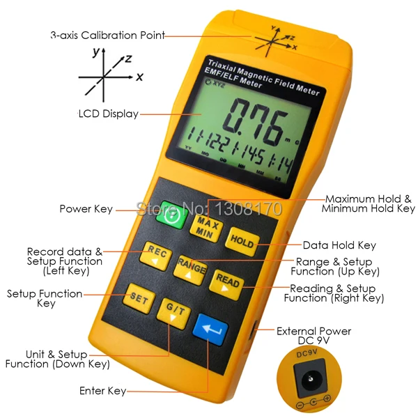 4-Innovative-life-EMF-meter-T92-Parts