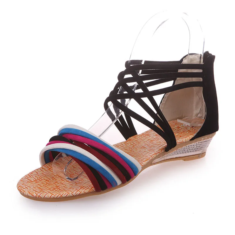 

Hohner Rope Sandals Summer Woman Fish mouth Boho Cute Cool Sandals Low Heels And Open-toe Ladies Sandals White Back
