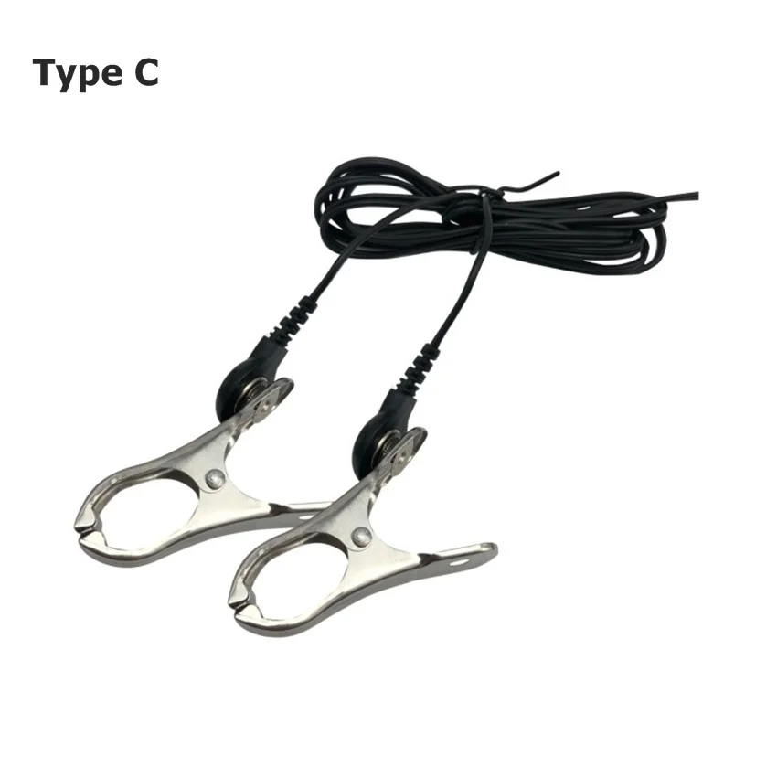 Electro Shock Breast Stimulator Nipple Clamp stim Nipple Enlarge Massager Clip Breast Fed Sex Toy Intimate