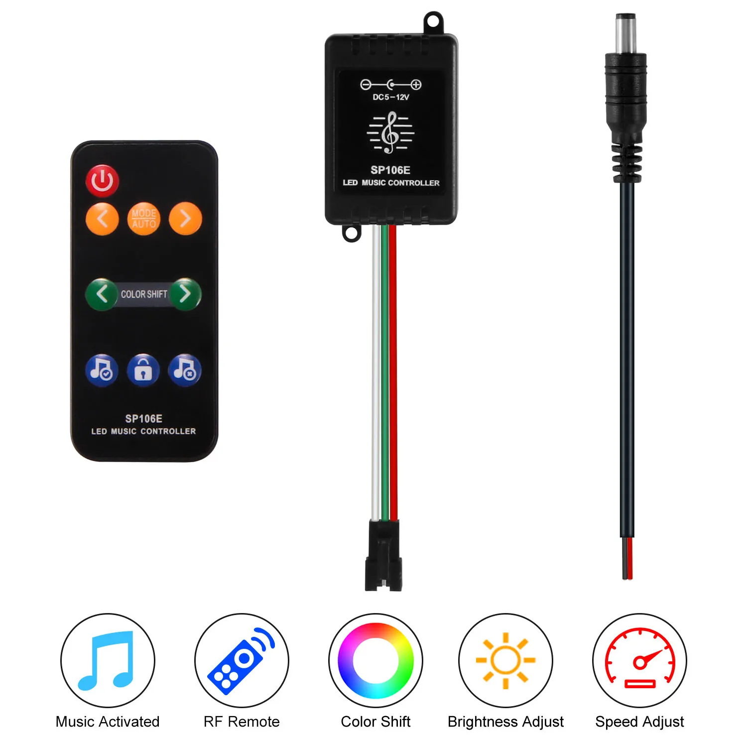 Dream Color Music Controller For Programmable Led Rgb