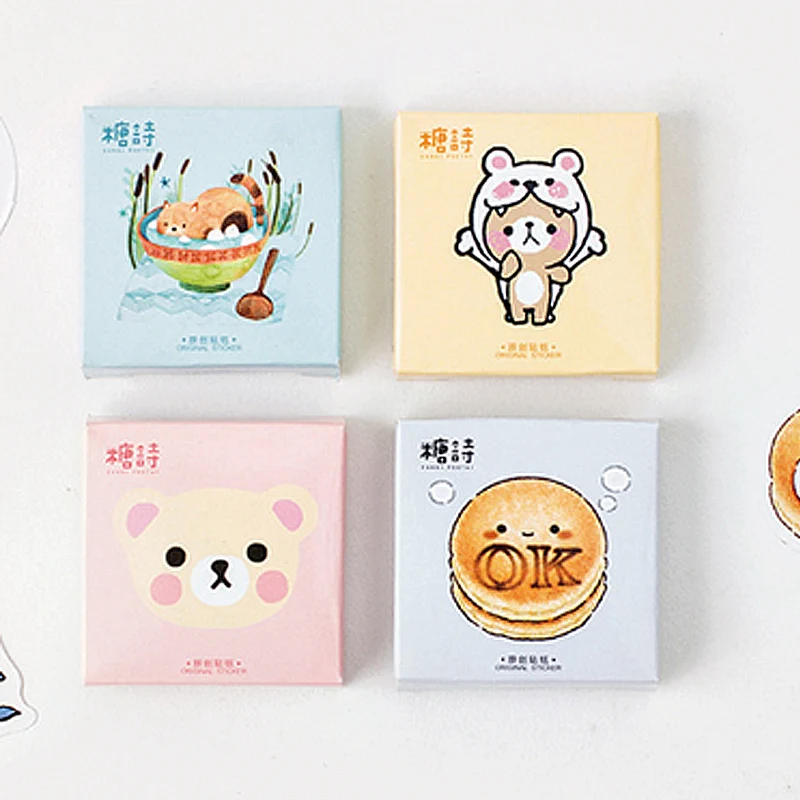 

45 pcs/lot Cartoon animal Mini paper sticker decoration DIY ablum diary scrapbooking label sticker kawaii stationery