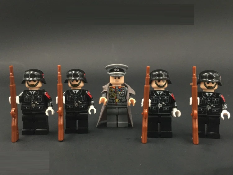 

World War II German Master original diy Blocks educational toy swat police military weapon accessories Compatible Mini figures