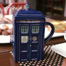 Doctor Who Tardis Kreative Police Box Becher Lustige Keramische Kaffeetasse Porzellan Tee Tasse Zakka Neuheit Für Büro Freund Geschenk