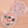 7 Days Mini Round Portable Travel Storage Vitamin Medicine Pill Box Sort Tablet Holder Organizer Container Cases ► Photo 1/6