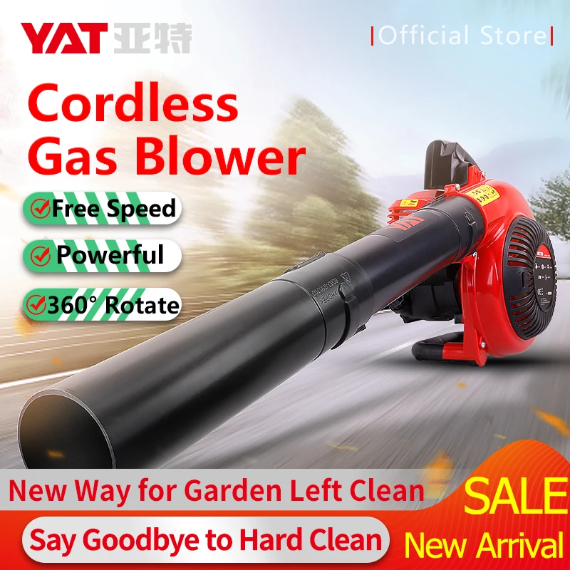 

26.5CC Cordless Petrol Blower YAT Garden Vacuum Cleaner Leaf Clean Gasoline Blower 4-Stroke