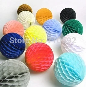 

15pc 2"(5cm) Tissue Paper Honeycomb Balls Decorative Balls Honeycomb Paper Wedding Birthday Showers Christmas Space Decoration