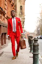 Latest Coat Pant Designs Red Casual Men Suit Slim Fit Skinny 2 Piece Tuxedo Stylish Suits Fashion Blazer Vestidos jacket+Pant