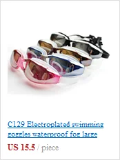 C324 взрослый комфорт Водонепроницаемый плоский свет градиент HD анти-туман плавательные очки унисекс очки для плавания Multi-Цвет по выбору